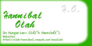hannibal olah business card